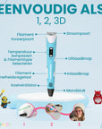 3D Pen Starterspakket - 10 Kleuren Filament